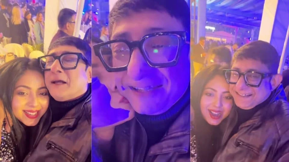 সবাইকে চমকে দিয়ে ভ্যালেন্টাইন ডে-তে কাঞ্চনকে আদুরে চুমু শ্রীময়ীর